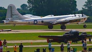 EAA AirVenture 2024 Oshkosh Sunday Departures 28 July Airailimages Airshow America B-29 Doc MiG-17