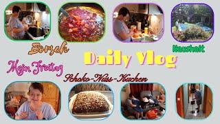 Daily Vlog / Schoko-Nuss-Kuchen / Borsch / Haushalt / Mein Freitag / Mamaalltag