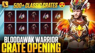 500 Classic Crate Opening - Bloodhawk Warrior Set Opening - Bloodhawk Warrior Set Pubg Mobile