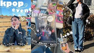 KPOP EVENT VLOG [albums, unboxing, music, & food]