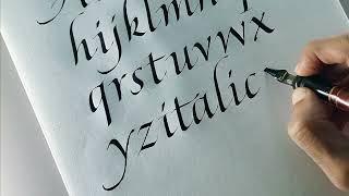 Italic Calligraphy Exemplar