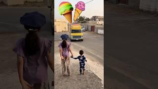 سيارة الايسكريم الجديدة وصلت  #shorts