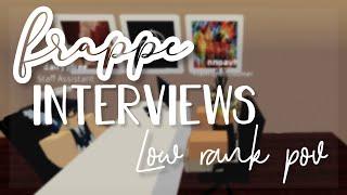 Frappe Interviews | LR POV | Frappe