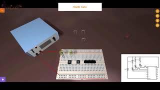 Verifying NAND Logic Gate Truth Table Experiment - Virtual Lab - INVLABZ