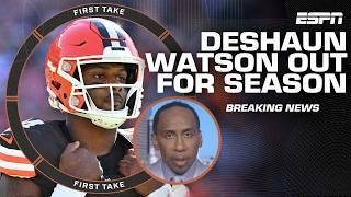 Stephen A. & Shannon Sharpe react to Deshaun Watson's season-ending Achilles news | First Take