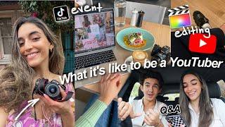 A Day In My Life As A YouTuber! Camera + Editing, TikTok event, Q&A