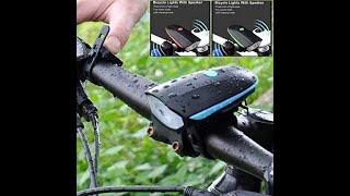 Universal bicycle solar rechargeable light and horn 2024