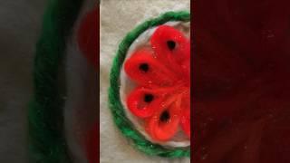 Watermelon: Sweet Treat  #artandcraft #woolart #contemporarycraft