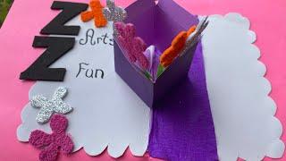 How to make pop up card step by step and cutegift ideas/Manualidades Memy