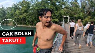 LIBURAN DI SWISS: SERUNYA BERENANG DI SUNGAI AARE! WAJIB DI COBA!