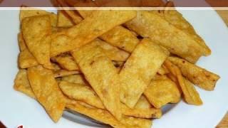 Besan Para | Spicy Indian Crackers | Namak Para | Besan Para Recipe by Manjula