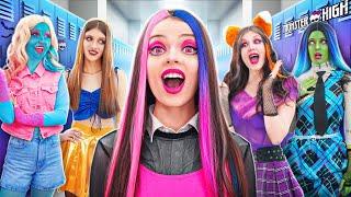 Бедная Девушка Попала в Школу Monster High! Я Притворяюсь Богатой Ради Популярности!