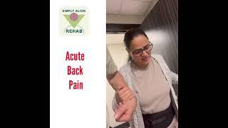 Acute Back Pain Treatment with  Direct insurance Billing with Clinics in Scarborough & Woodbridge.