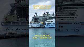 Oasis of the Seas VS. Freedom of the Seas - Royal Caribbean Cruise Line Ship Comparison #cruiseship