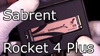 Sabrent Rocket 4 Plus M.2 NVMe Unboxing, Install and Test