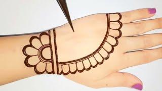 Easy and Simple Backhand Mehndi designs || Latest Beautiful mehandi design || Shab's Creation Mehndi