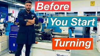 How to use a lathe beginners (everything you need to do before start turning)