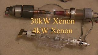 30kW and 4kW Xenon Lamps Get Tested on a DC Welder