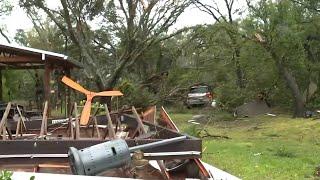 Seminole County home damaged as severe weather moves through area