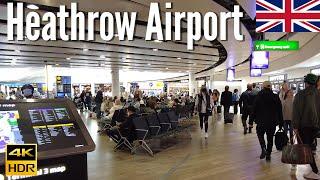 London, England  - Heathrow Airport- 4K Walking Tour in 2022