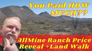 AllMine Ranch Plans Update: Walking My New Arizona Homestead Land in Cochise County - Price Reveal!