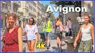 【4K】WALK in FRANCE Avignon Provence Travel vlog