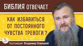 Как избавиться от постоянного чувства тревоги ?  Протоиерей Владимир Новицкий