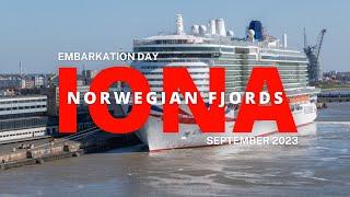 P&O IONA - Embarkation Day - Southampton to the Norwegian Fjords cruise ship , Norway!