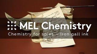 "Iron gall ink" experiment from the "Chemistry for spies" set