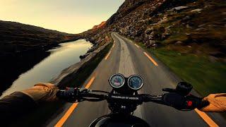 Riding The Gap of Dunloe at Sunrise | Triumph Scrambler 900 | Raw Exhaust [4K]