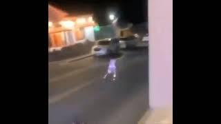 person skating away from police car while "i am all of me" from shadow the hedgehog plays