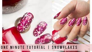 ONE MINUTE TUTORIAL | SNOWFLAKES - CND Shellac LUXE