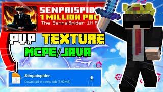 SENPAI SPIDER 1M TEXTURE PACK FOR MCPE AND JAVA MEDIAFIRE LINK