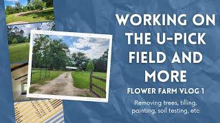 Preparing the U-Pick Flower Field! Farm Vlog 2 Splendora, TX