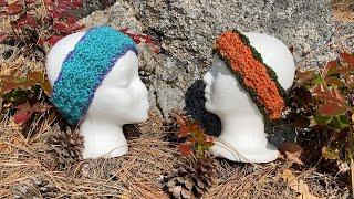  Crochet Ear Warmers Tutorial ~ The "All Terrain" ~ Worked In the Round or Row!