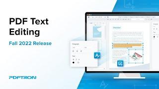 Desktop-Caliber PDF Editing in a Web App -Apryse (formerly known as PDFTron) Fall 2022 Release