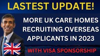 UK Care Homes Recruiting Overseas Applicants In 2023 With Visa Sponsorship | WITH FREE ACCOMMODATION