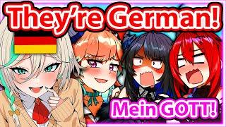 Kiara and Cecilia Starts Speaking German in LoL, Nerissa and Elizabeth: 【Hololive】