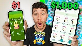 $1 vs $1,000 Pokémon GO Fest!