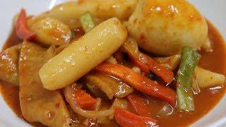 맛있는] 떡볶이 만들기 비법!! 양파많이 넣고~ [강쉪] Spicy rice cake (Tteokbokki)