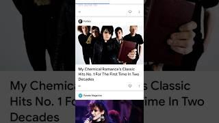 My chemical romance's classic hits no:1for the first time in two Decades