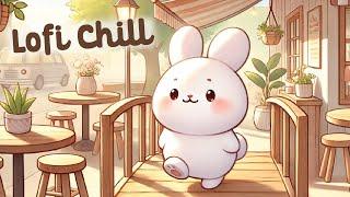 Bunny Lofi Chill  1 Hour Cafe Song  Stream Cafe  cute & relaxing music  Make Your Day Better