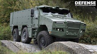 Dynamic demonstration of the new Czech armoured vehicle TADEAS on Tatra 6x6 chassis