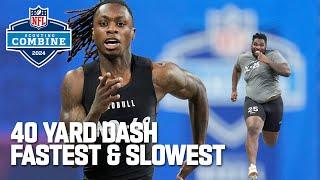 Top 10 Fastest & Slowest 40-Yard Dash Times from the 2024 NFL Combine