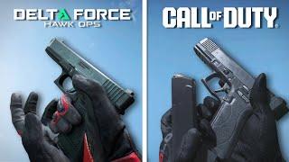 Delta Force Alpha vs Call of Duty - Weapons and Reloads Comparison