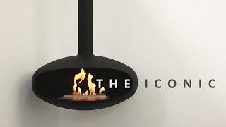 THE ICONIC | Large ceiling-mounted bioethanol fireplace