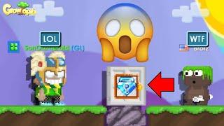 PRANK 100 DIAMOND LOCKS ON WHITE DOOR !!? (RIP WLS) | Growtopia Prank