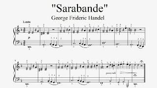 "George Frideric Handel - Sarabande" - Piano sheet music (by Tatiana Hyusein)