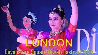 London Devonshire Square Diwali Festival 2024 in the Square Mile - #Bharatanatyam