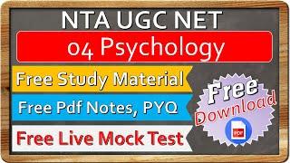 Ugc Net Psychology Study Material Pdf II Ugc Net Psychology Paper 2 Notes Pdf Download Free